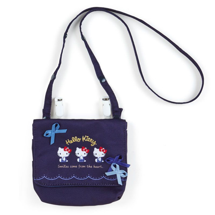 Sanrio Shoulder Pocket Pouch Hello Kitty Navy