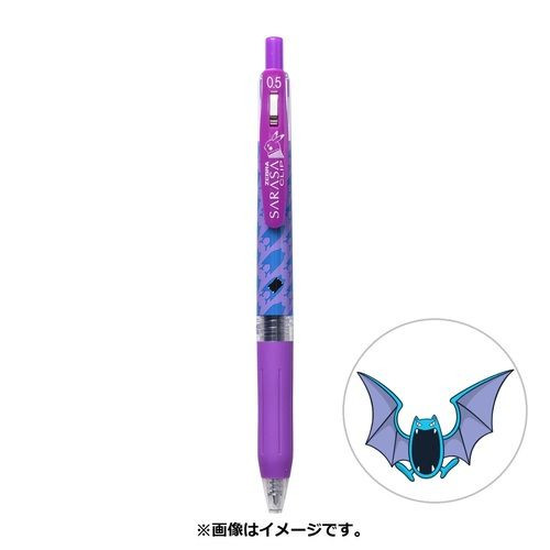 Pokemon Center Original SARASA Ballpoint Pen 0.5mm Pokemon Shirts Pattern Golbat