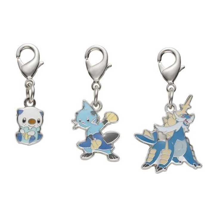 Pokemon Center Original Metal Keychain Series - Oshawott 501 - 502 - 503