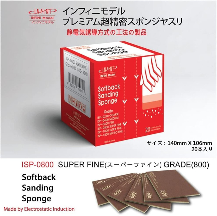 INFINI Model Sponge File #800 20pcs Box Set