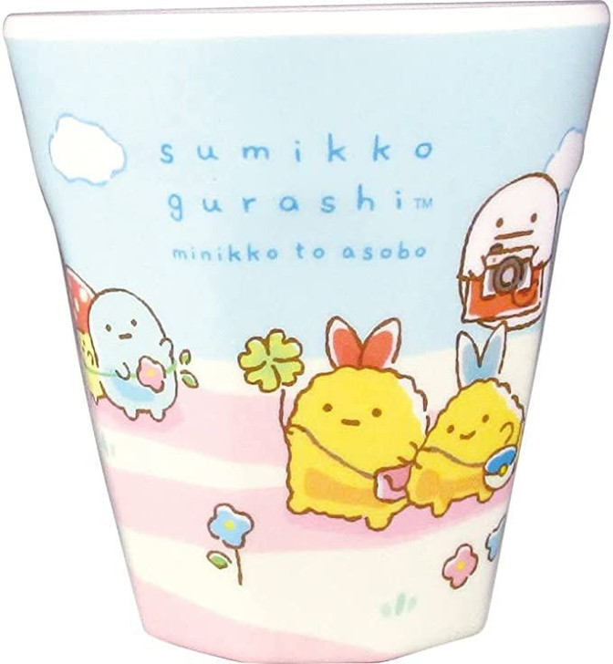 T's Factory Sumikko Gurashi W printed Melamine Cup Let's Play with Minikko/ A Walk