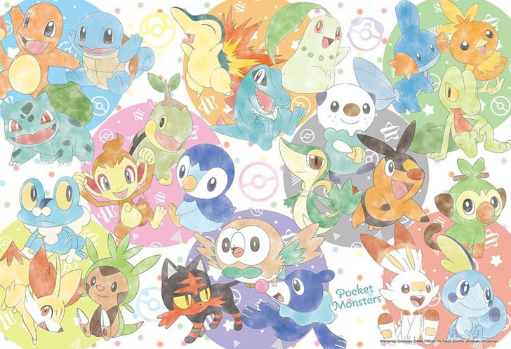 Beverly 100-037 Jigsaw Puzzle Pokemon Pastel Friends (100 L-Pieces)