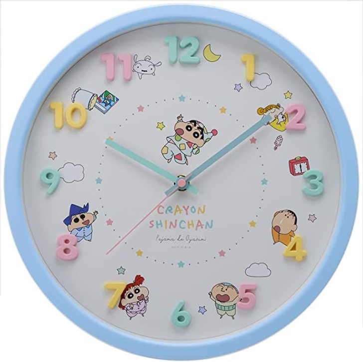 T's Factory Crayon Shin-chan Wall Clock Pajama Friends