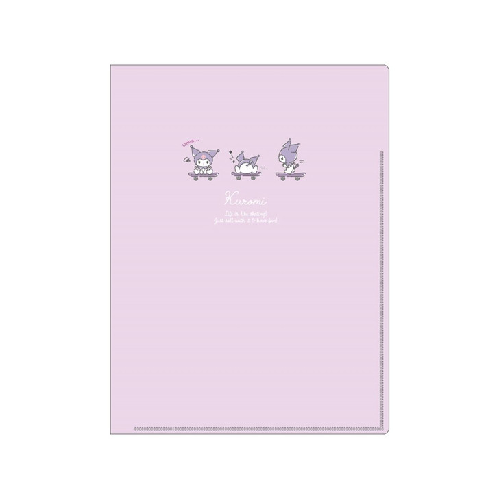 T's Factory Sanrio Double Side Folder with Pocket Kuromi