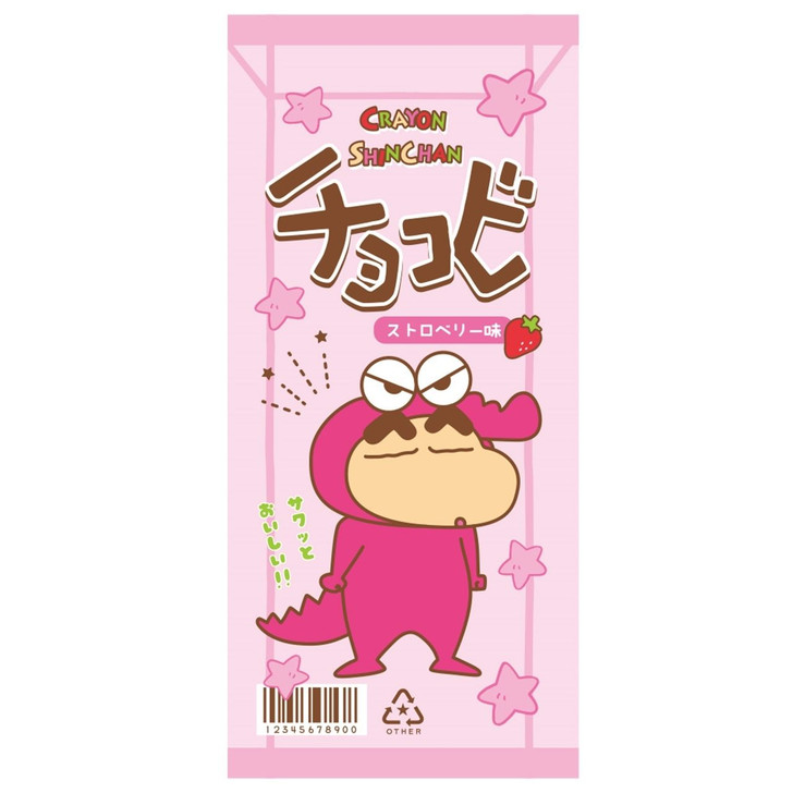 T's Factory Crayon Shin-chan Print Face Towel Chocobi Strawberry