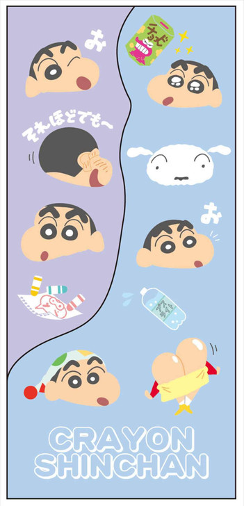 T's Factory Crayon Shin-chan Smartphone Shaped Die-Cut Cover Memo - Faces