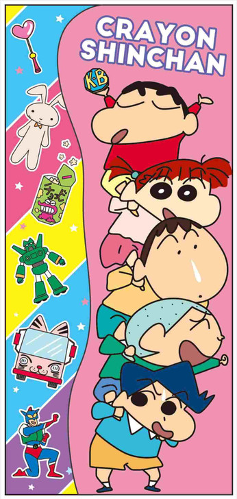 T's Factory Crayon Shin-chan Smartphone Shaped Die-Cut Cover Memo - Friends