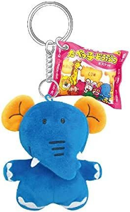 SK JAPAN Tabekko doubutsu Plush Toy Key Ring Elephant