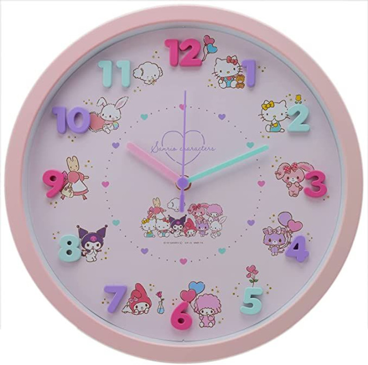 T's Factory Sanrio Wall Clock Girls