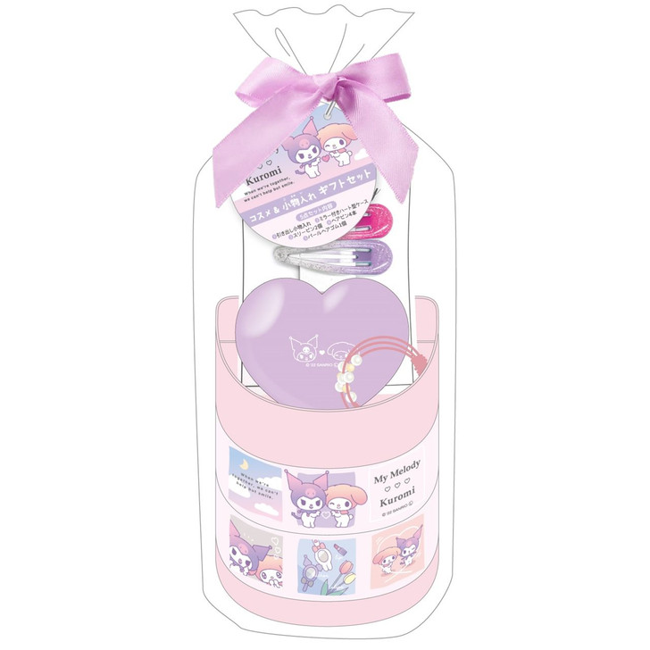 T's Factory Sanrio Slide Accessory Container Set My Melody & Kuromi