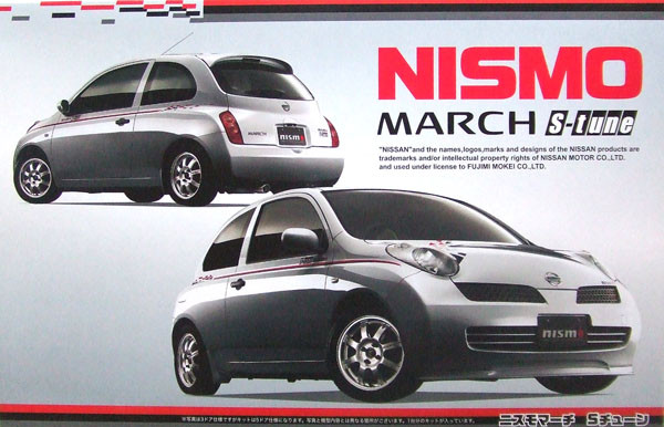 Fujimi ID-123 Nissan March Nismo S-tune (5 Door) 1/24 scale kit (4968728188898)