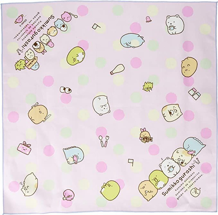 San-x Sumikko Gurashi Lunch Cloth Dot Pattern Pink