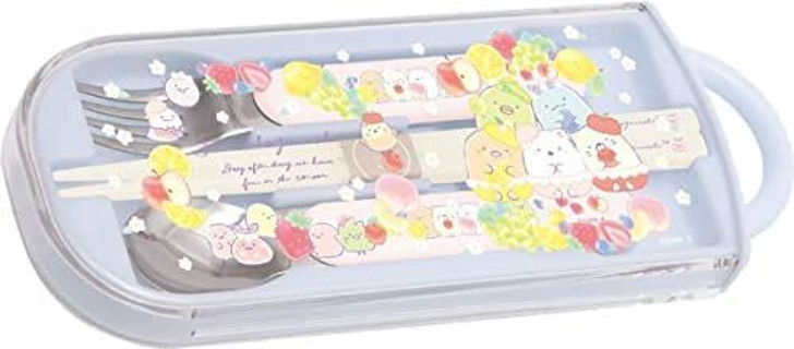 San-x Sumikko Gurashi Lunch Trio Set (Fork, Spoon, Chopsticks) Fruits