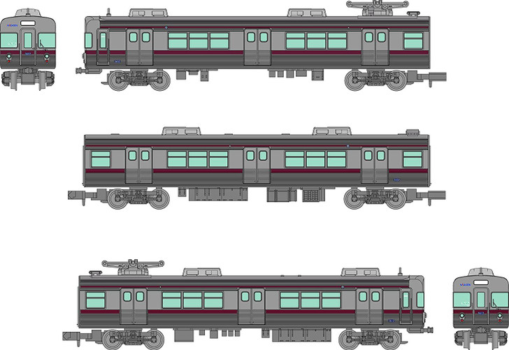 Tomytec Nagano Electric Railway Series 3600 L2 Configuration Retirement Commemorative 3 Cars Set (N scale)