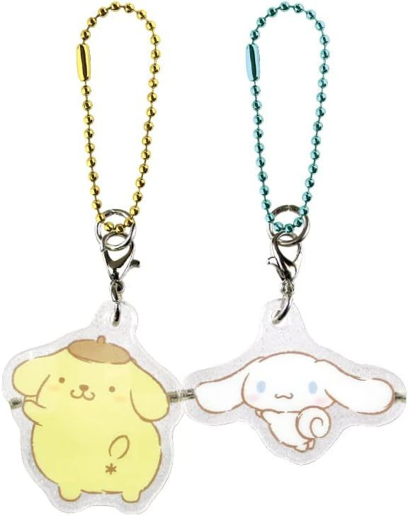 T's Factory Sanrio Clear Pair Acrylic Keychain Pom Pom Purin Cinnamoroll