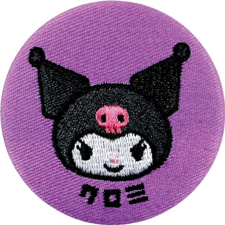 T's Factory Sanrio Embroidery Button Badge Kuromi