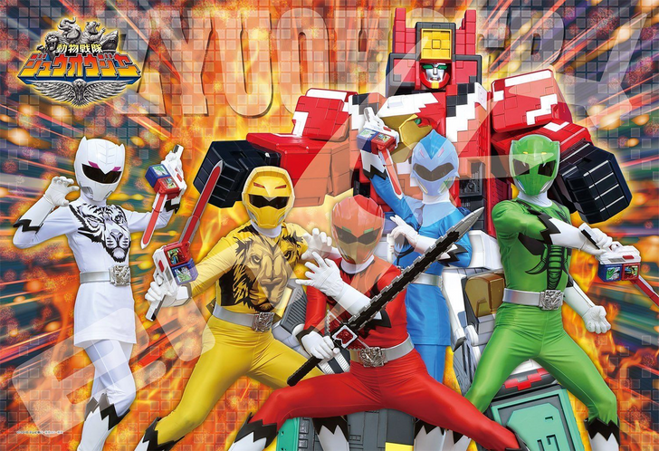 Ensky Jigsaw Puzzle 108-L558 Doubutsu Sentai Zyuohger (108 L-Pieces) (4970381189877)