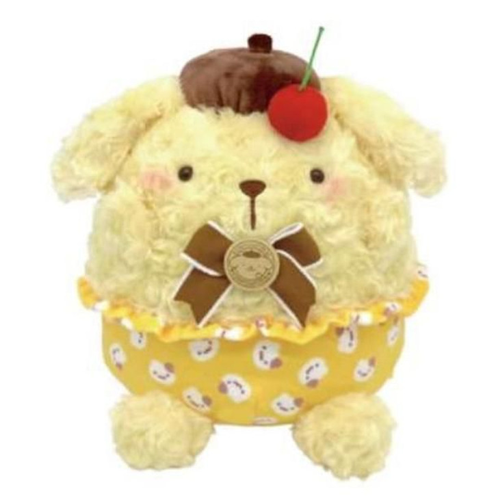 Nakajima Pom Pom Purin Muffin Patterned Plush Doll S