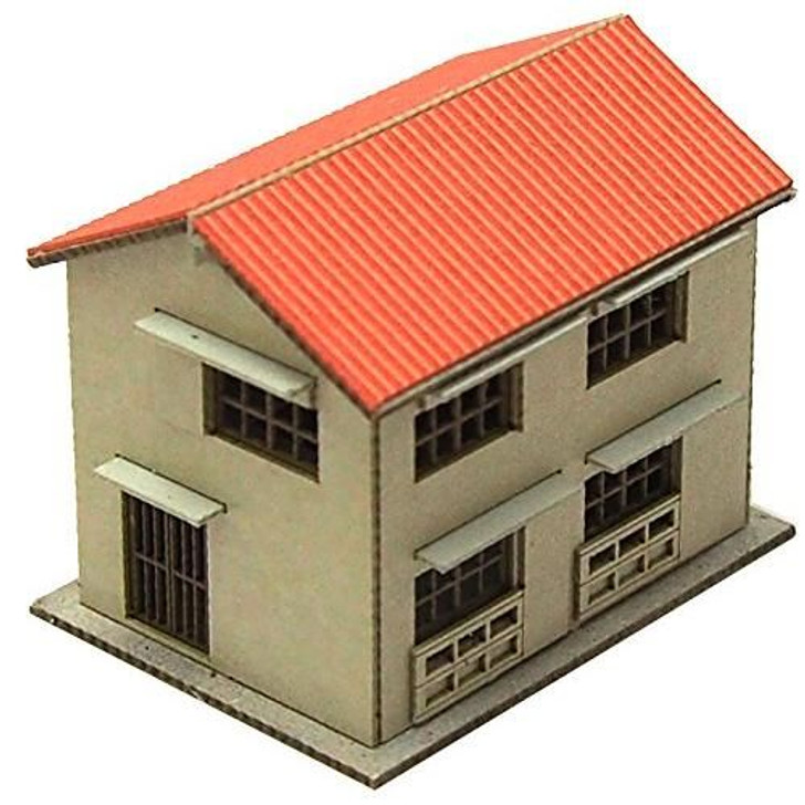 Advance 0043 Two-Story House (Red Roof) Assembly Kit (Z scale)