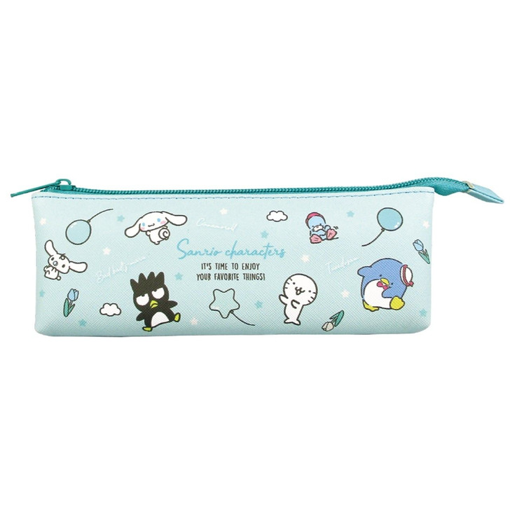 T's Factory Sanrio Slim Boat-Shaped Pouch Pencil Case Mint Blue