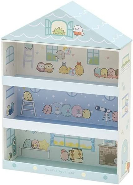 San-x Sumikko Gurashi Mini House Case (Rack) FB52301 Blue