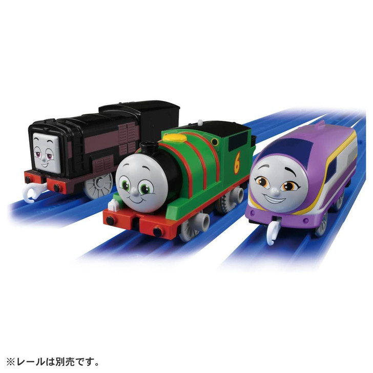 Takara Tomy Pla-Rail GOGO Thomas Percy Diesel Kana Friends Set