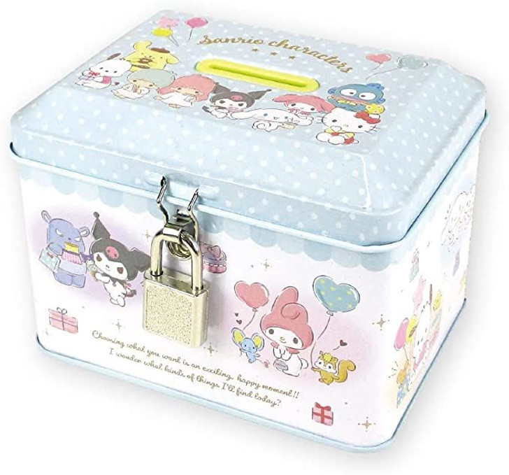T's Factory Piggy Bank with Key Lock Sanrio - Shopping