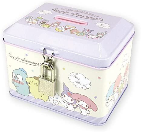 T's Factory Piggy Bank with Key Lock Sanrio - Look At Me