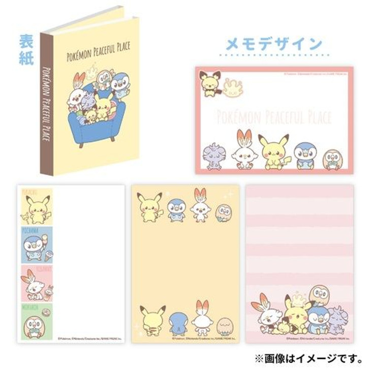 Pokemon Center Original Memo Pad PokePeace Yellow