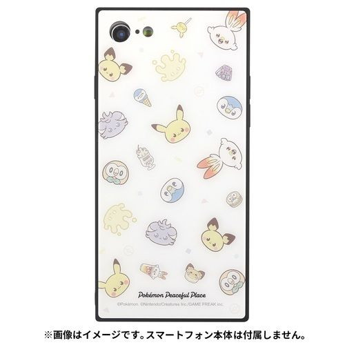 Pokemon Center Original Glass Smartphone Case for iPhone SE/8/7 Characters