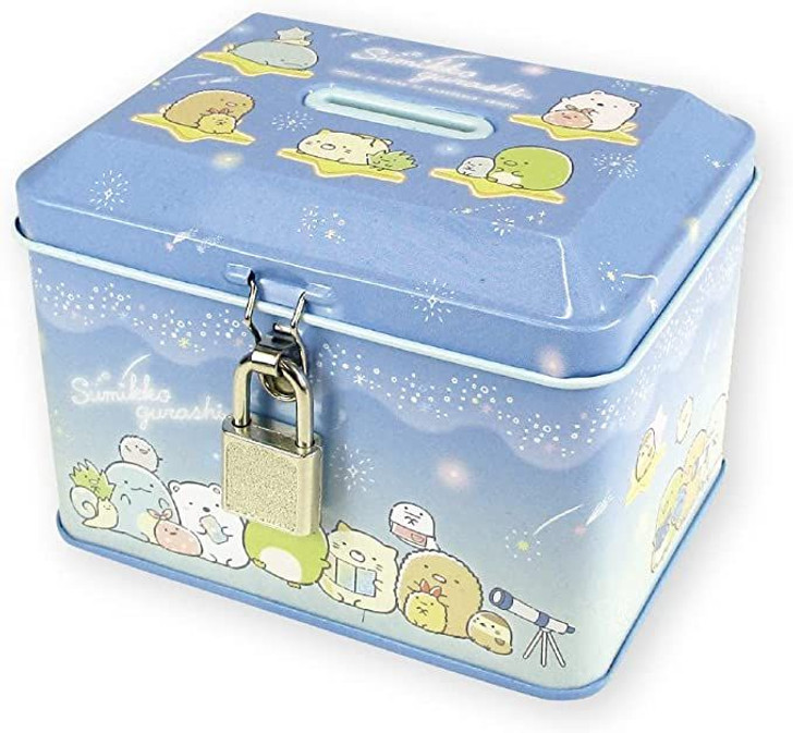 T's Factory Piggy Bank with Key Lock Sumikko Gurashi  A Walk in Starry Sky