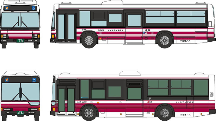 Tomytec Bus Collection Odakyu Bus Goodbye Machida Office 2 Bus Set (N scale)