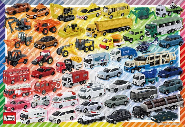 Beverly 80-036 Jigsaw Puzzle Tomica by Colors (Child Puzzle) (80 L-Pieces)