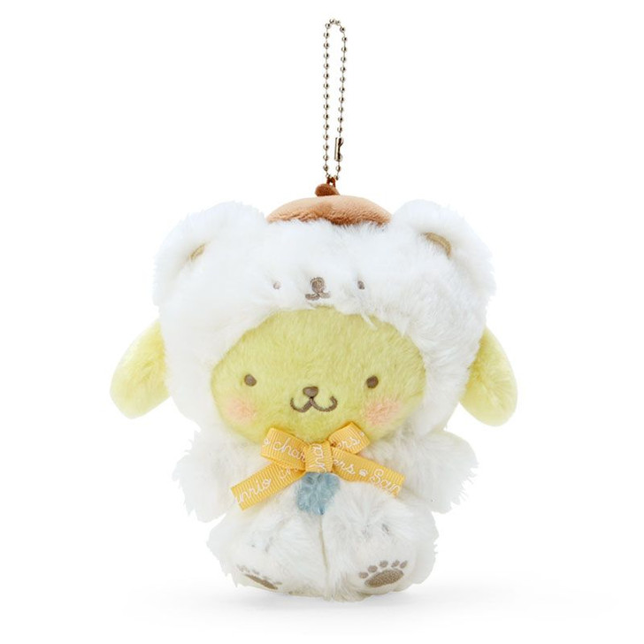 Sanrio Plush Mascot Holder Pom Pom Purin (Fluffy Snow Design)