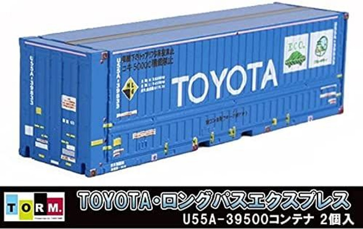 TORM TP-501 TOYOTA Long Pass Express U55A-39500 Container (1) 2 pcs. (N scale)