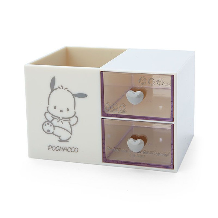 Sanrio Pochacco Accessory Box with Pen Stand (Calm Collar)