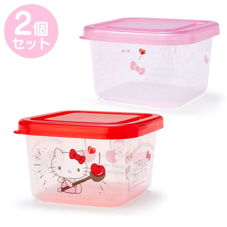 Sanrio Mini Food Container (Storage Container) Set of 2 Hello Kitty