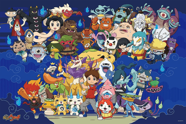 Ensky Jigsaw Puzzle 500-L167 Japanese Anime Yo-Kai Watch (500 L-Pieces) (4970381185596)