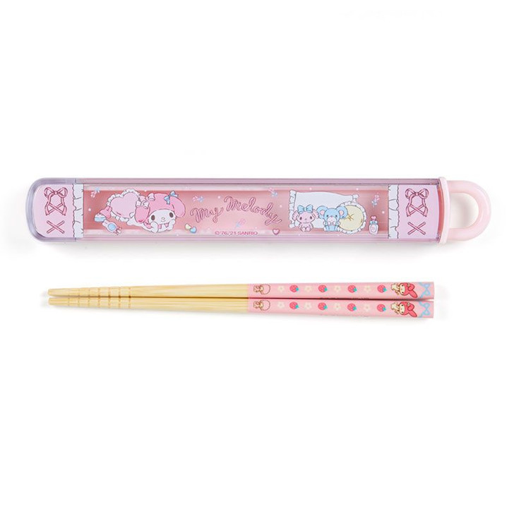 Sanrio Chopsticks & Case My Melody