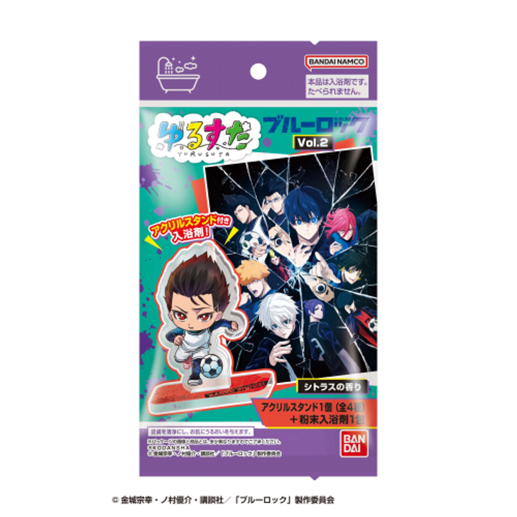 Bandai Life Yurusta Acrylic Stand Collection Blue Lock Vol.2 10pcs Box