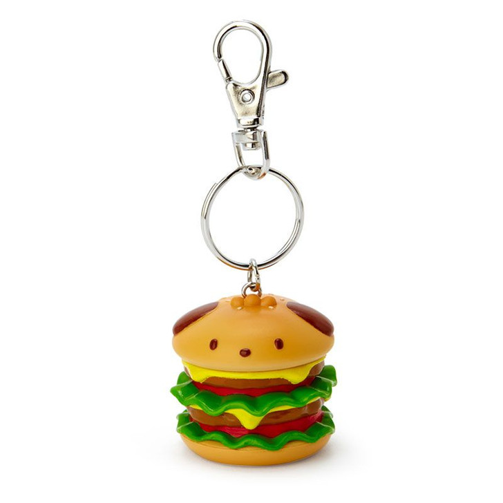 Sanrio Keychain Hamburger Shaped Pochacco (Oomori Design)