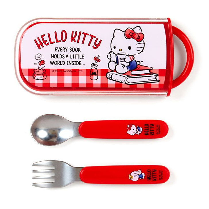 Sanrio Spoon & Fork Set Hello Kitty