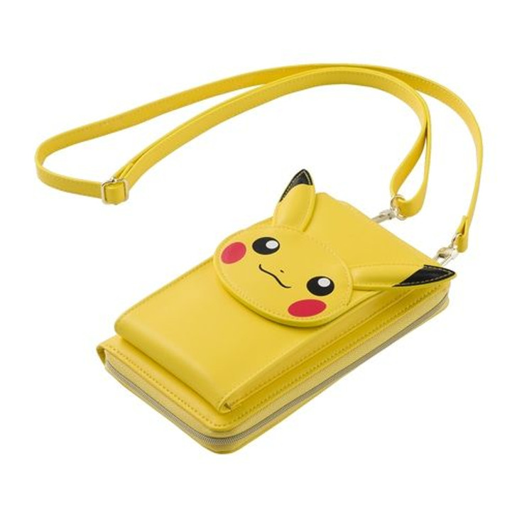 Pokemon Center Original Pokemon Accessory X 25NICOLE Smartphone Shoulder Pouch with Wallet Pikachu