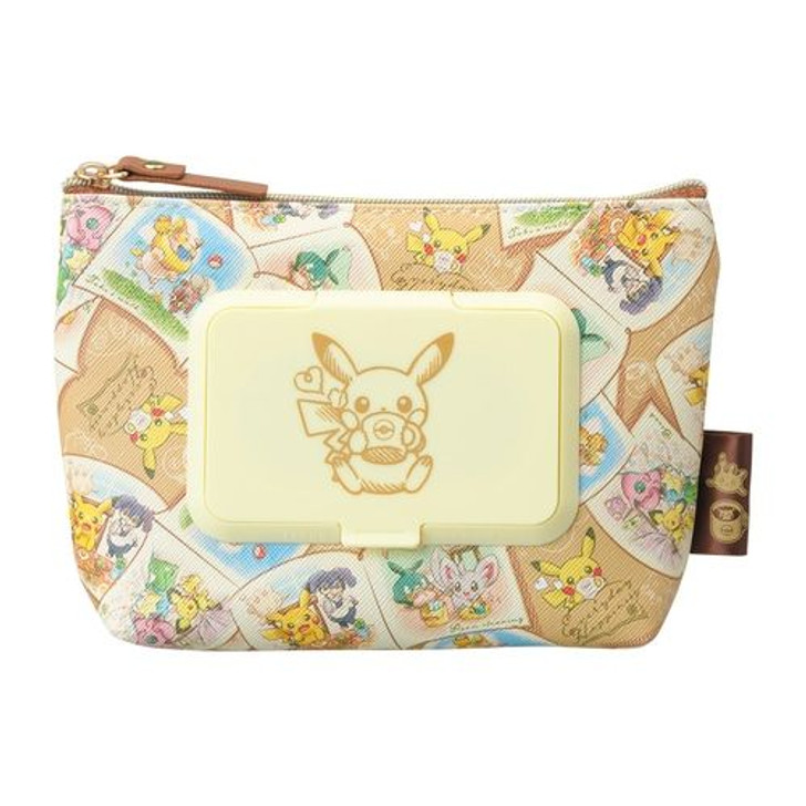 Pokemon Center Original Seepo Pouch with Wet Wipes Case Everyday Happiness