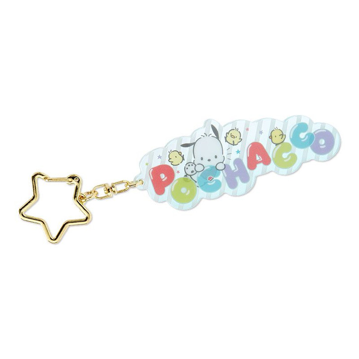 Sanrio Star-shaped Clip Acrylic Keychain Pochacco