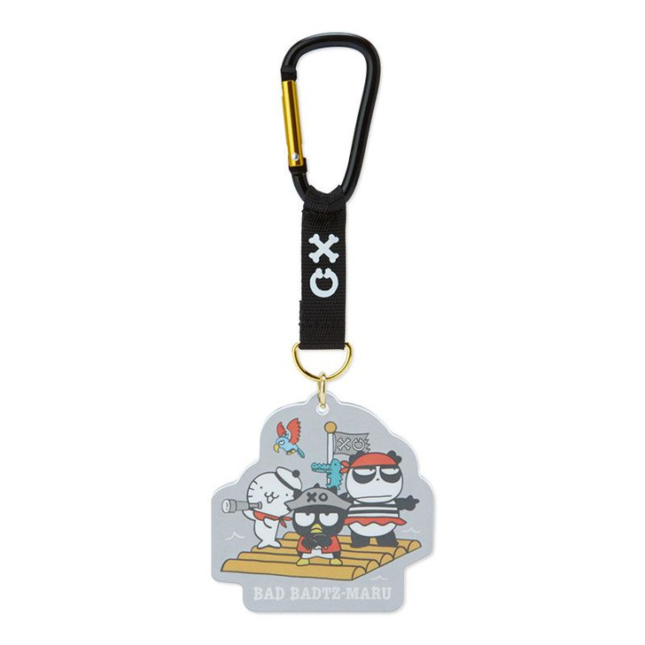 Sanrio Key Chain Bad Badtz-Maru (Treasure Hunting) Wooden Raft