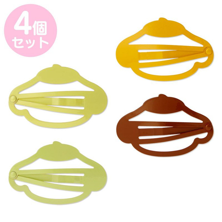 Sanrio Colorful Hair Clip Pom Pom Purin (Face)