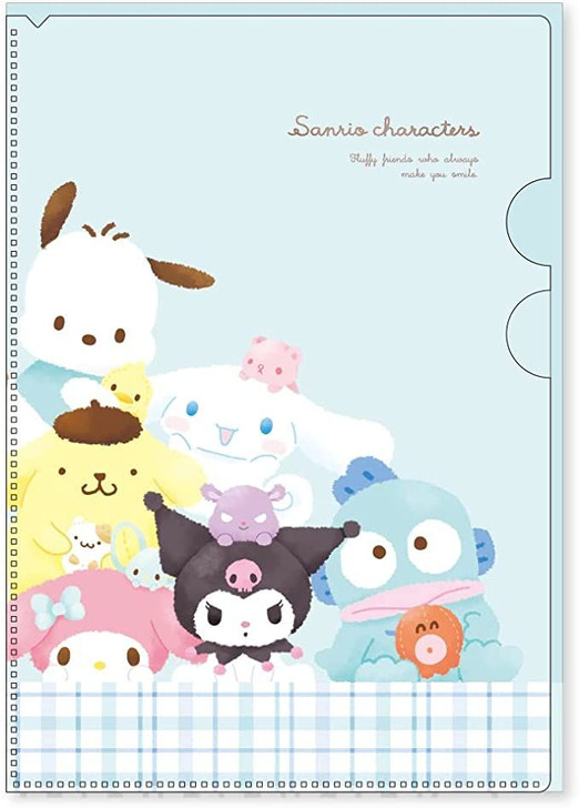 T's Factory Sanrio Clear Holder with Pocket Sanrio Characters