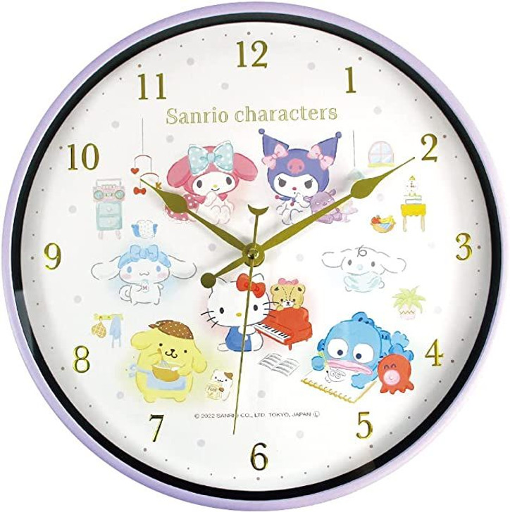 T's Factory Sanrio Wall Clock Sanrio Characters Happiness My Room