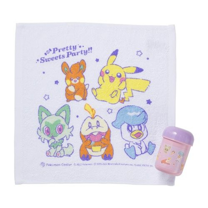 Pokemon Center Original Hand Towel with Case Pretty Sweets Party!!